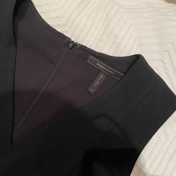 BCBG, XS, Peplum, Black Blouse, Sleeveless - Picture 2 of 3